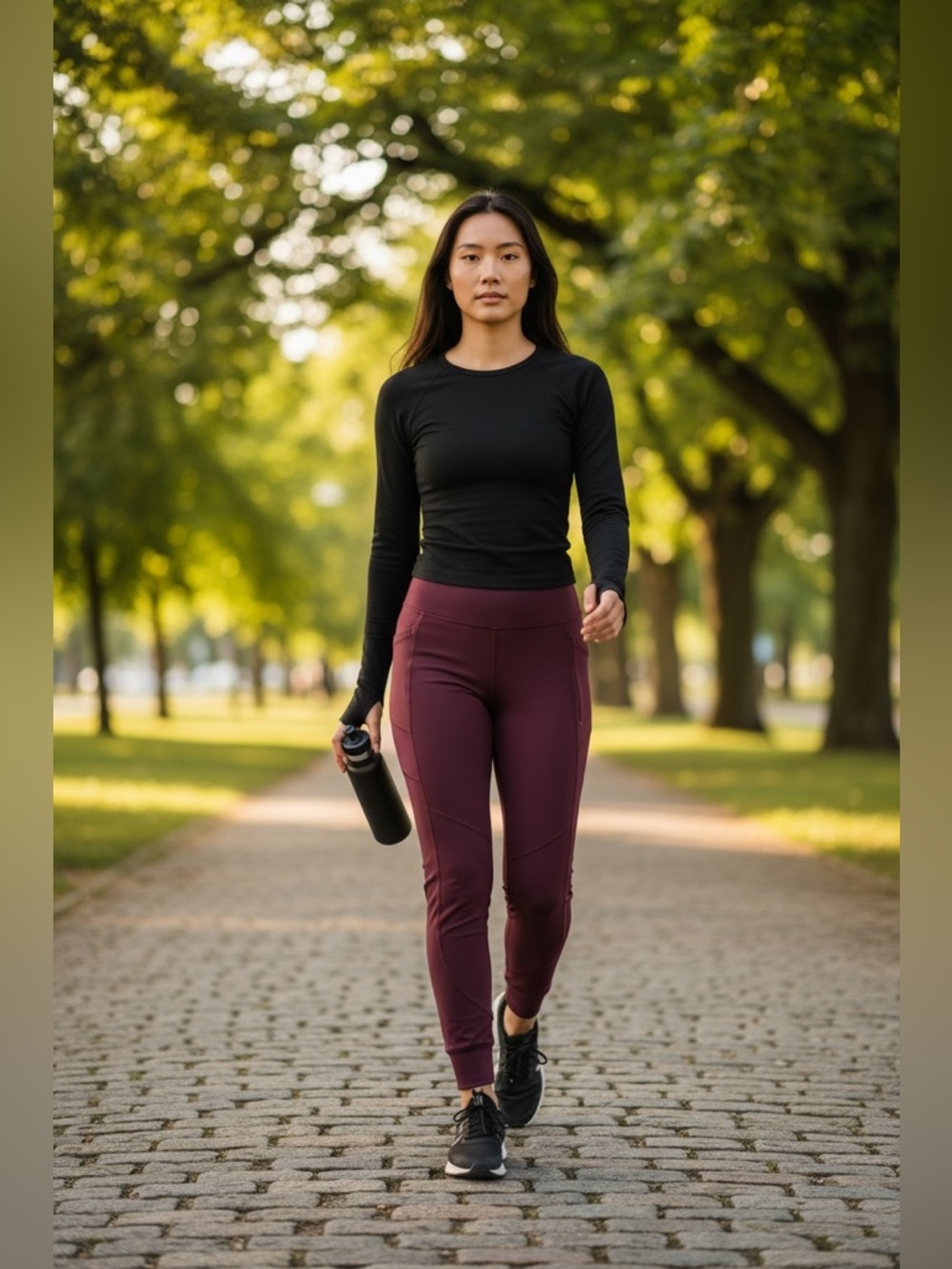 Athleta Rainier Jogger Leggings Women’s Medium Burgundy‎ Athletic Pants